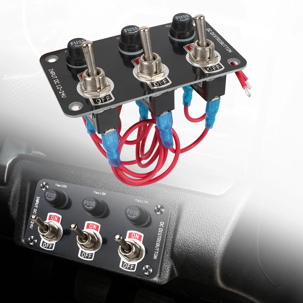 LED Toggle Ignition Switch Panel ON/OFF Rocker Toggle Universal Engine Start Push Button Set 12V/24V Car Accessories
LED Toggle Ignition Switch Panel ON/OFF Rocker Toggle Universal Engine Start Push Button Set 12V/24V Car Accessories