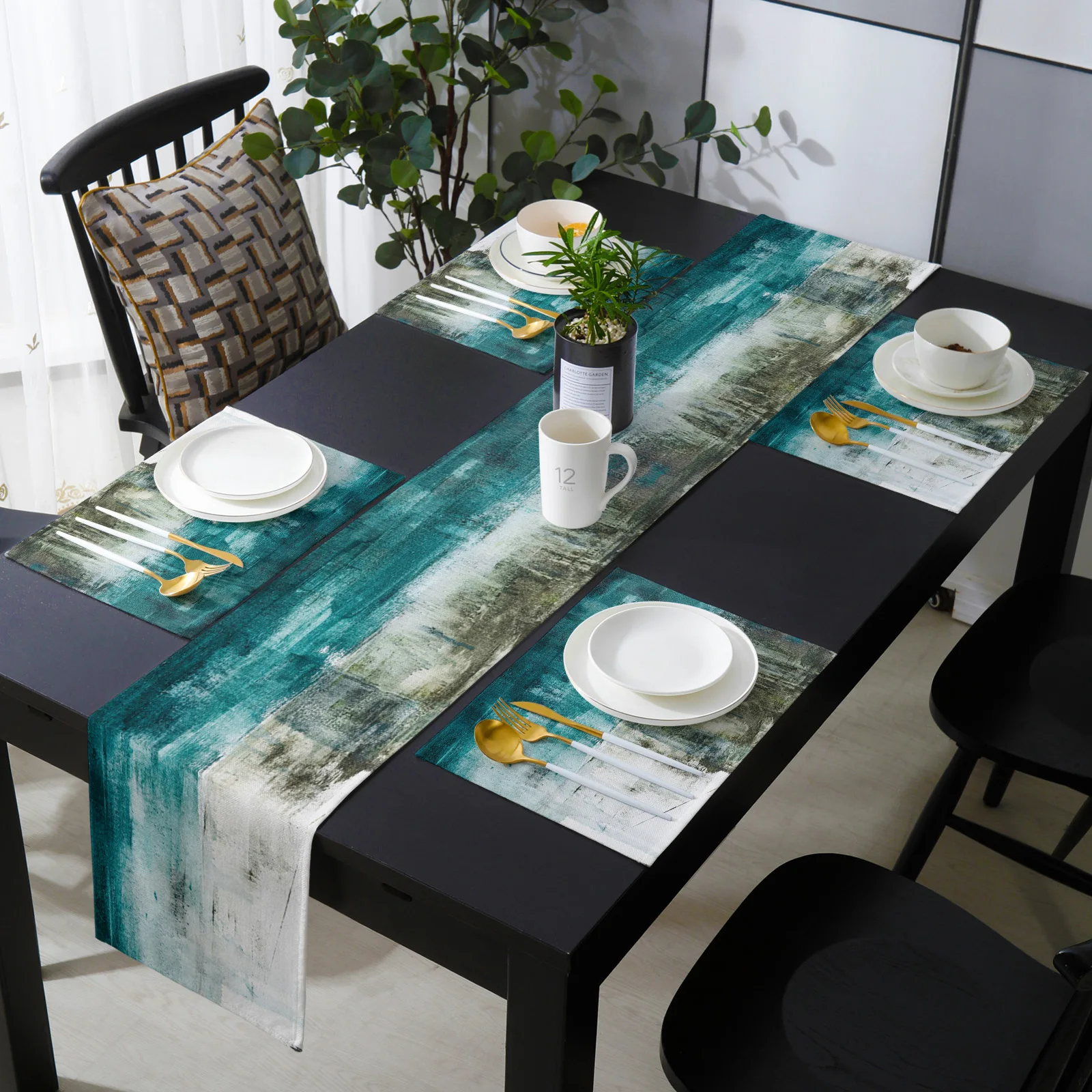 Abstract Art Ocean Oil Painting Table Runners For Home Party Wedding Dining Table Decoration Table Runner And Placemat Set
Abstract Art Ocean Oil Painting Table Runners For Home Party Wedding Dining Table Decoration Table Runner And Placemat Set