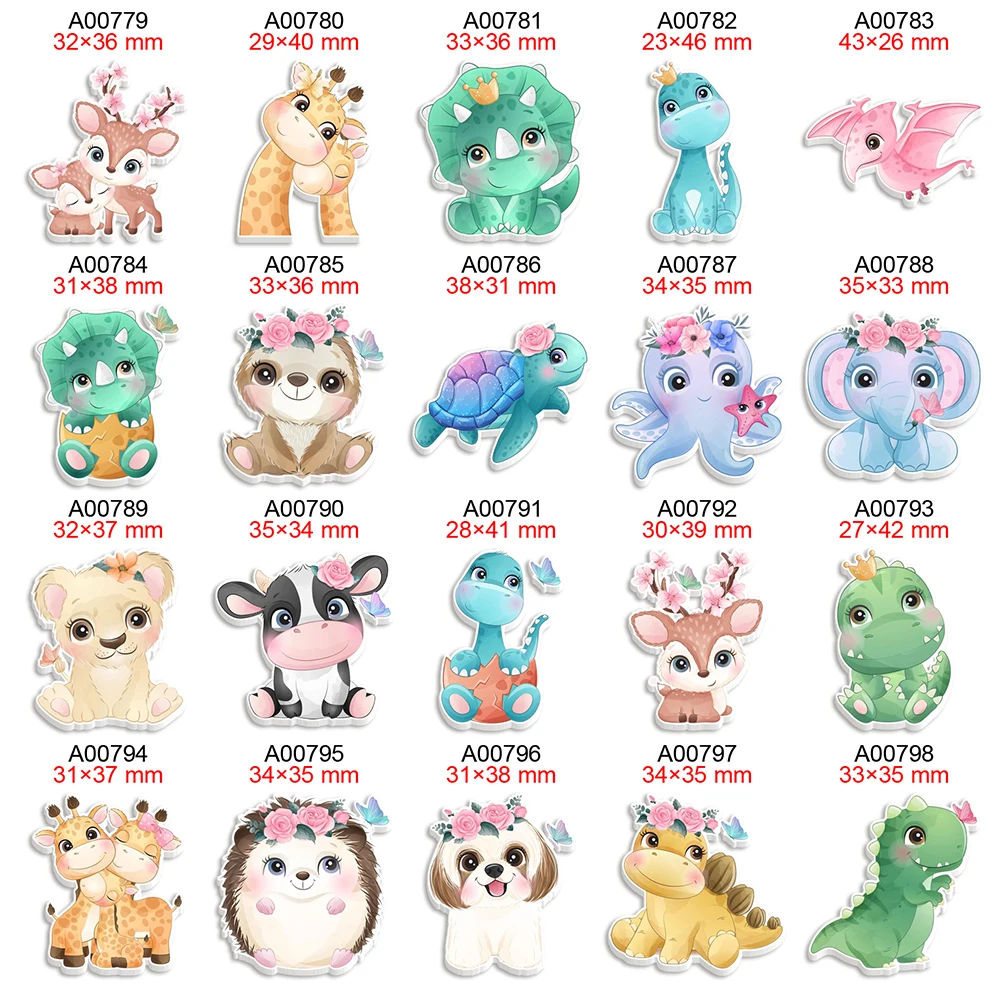 30Pcs Baby Animals Cartoon Planar Resin Flatback Cabochon Printed for DIY Bows Party Craft Supplies Handmade Material
30Pcs Baby Animals Cartoon Planar Resin Flatback Cabochon Printed for DIY Bows Party Craft Supplies Handmade Material