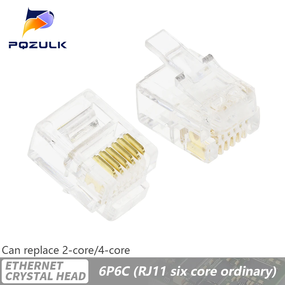 4P4C 6P4C 6P6C 8P8C RJ11 Telephone Modular Plug Jack RJ11 Connector Crystal Head Ethernet Cable Plugs Heads
4P4C 6P4C 6P6C 8P8C RJ11 Telephone Modular Plug Jack RJ11 Connector Crystal Head Ethernet Cable Plugs Heads