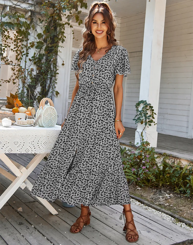Vintage Floral Dresses for Women Elegant Loose New Slit Dress Summer Beach Holiday Leisure Long Dresses for Female 2023
Vintage Floral Dresses for Women Elegant Loose New Slit Dress Summer Beach Holiday Leisure Long Dresses for Female 2023