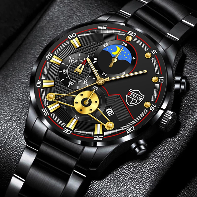 Fashion Mens Watches Luxury Stainless Steel Quartz Wristwatch Luminous Clock Men Business Casual Leather Watch часы мужские
Fashion Mens Watches Luxury Stainless Steel Quartz Wristwatch Luminous Clock Men Business Casual Leather Watch часы мужские