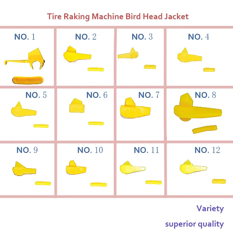 12Pcs/Set Bird Head Tire Changer High Strength Cast Steel Bead Breaker Push-out Disassembly Head For Car Motorcycle Tire Machine
12Pcs/Set Bird Head Tire Changer High Strength Cast Steel Bead Breaker Push-out Disassembly Head For Car Motorcycle Tire Machine