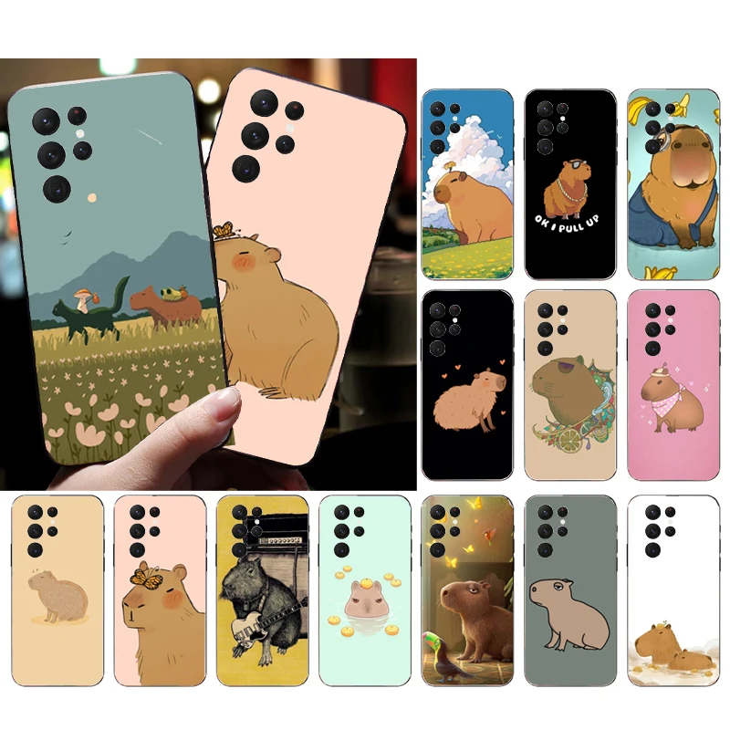 Cartoon Capybara Phone Case for Samsung Galaxy S23 S22 S21 S20 Ultra S20 S22 S21 S10E S20FE Note 10Plus 20 Ultra Funda
Cartoon Capybara Phone Case for Samsung Galaxy S23 S22 S21 S20 Ultra S20 S22 S21 S10E S20FE Note 10Plus 20 Ultra Funda