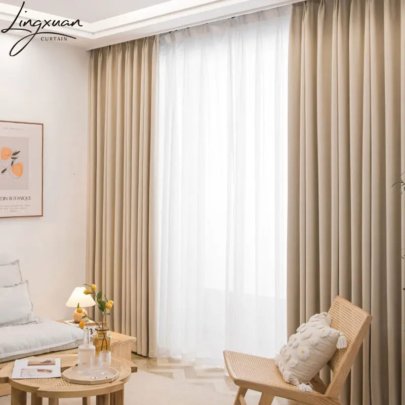 Modern Blackout Curtains For Living Room Window Thick Curtain For Bedroom Cloth Fabric Ready Made Drapes Blinds High Shading 95% 
Modern Blackout Curtains For Living Room Window Thick Curtain For Bedroom Cloth Fabric Ready Made Drapes Blinds High Shading 95%