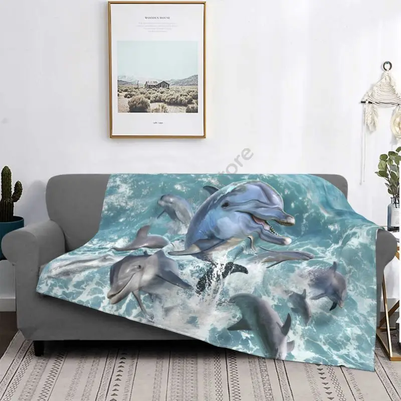Dolphin Pattern Multifunctional Warm Flannel Blanket Bed Sofa Personalized Super Soft Warm Bed Cover
Dolphin Pattern Multifunctional Warm Flannel Blanket Bed Sofa Personalized Super Soft Warm Bed Cover