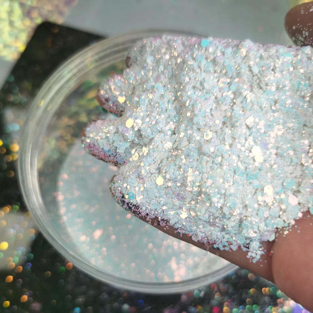50g(1mm Sequins) Colorful Nail Art Flakes Iridescent Chameleon Holographic Slime Hexagon Glitter Powder Shimmer Spangle Sparkly
50g(1mm Sequins) Colorful Nail Art Flakes Iridescent Chameleon Holographic Slime Hexagon Glitter Powder Shimmer Spangle Sparkly