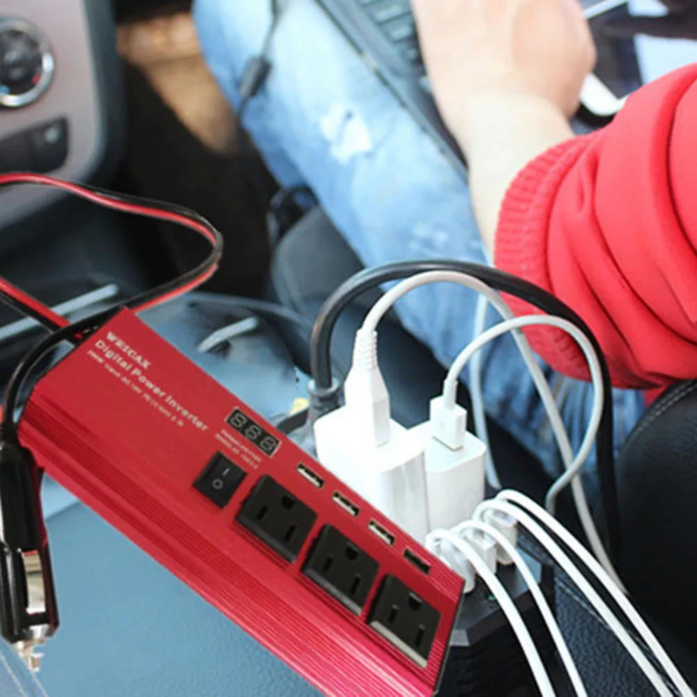 300W Car Power Inverter Professional 3 USB Car Charger Converter Adapter Universal Socket for Laptop Smartphone
300W Car Power Inverter Professional 3 USB Car Charger Converter Adapter Universal Socket for Laptop Smartphone