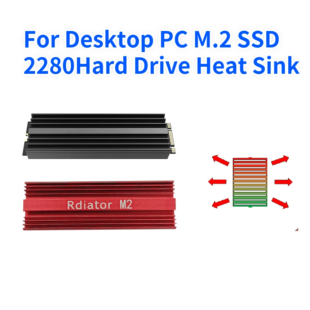 M.2 SSD NVMe Heat Sink M2 2280 Solid State Hard Disk Aluminum Heatsink with Thermal Pad for Desktop PC M.2 SSD 2280 Brand New
M.2 SSD NVMe Heat Sink M2 2280 Solid State Hard Disk Aluminum Heatsink with Thermal Pad for Desktop PC M.2 SSD 2280 Brand New