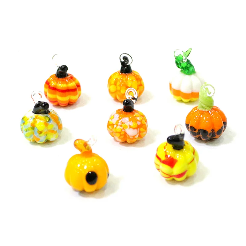 Halloween Decor Pendant Cute Mini Glass Pumpkin Ornament Charm DIY Fashion Jewelry For Woman Necklace Earring Making Accessories
Halloween Decor Pendant Cute Mini Glass Pumpkin Ornament Charm DIY Fashion Jewelry For Woman Necklace Earring Making Accessories