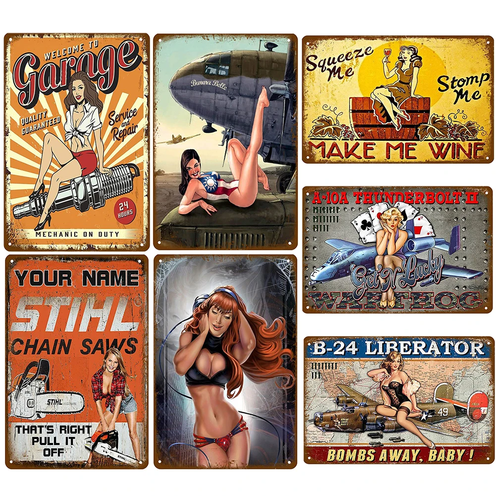 Vintage Movie Metal Tin Sign Plate Poster Retro Sexy Goddess Metal Wall Art Bar Wall Stickers for Bar Room Wall Pendant Plaques
Vintage Movie Metal Tin Sign Plate Poster Retro Sexy Goddess Metal Wall Art Bar Wall Stickers for Bar Room Wall Pendant Plaques