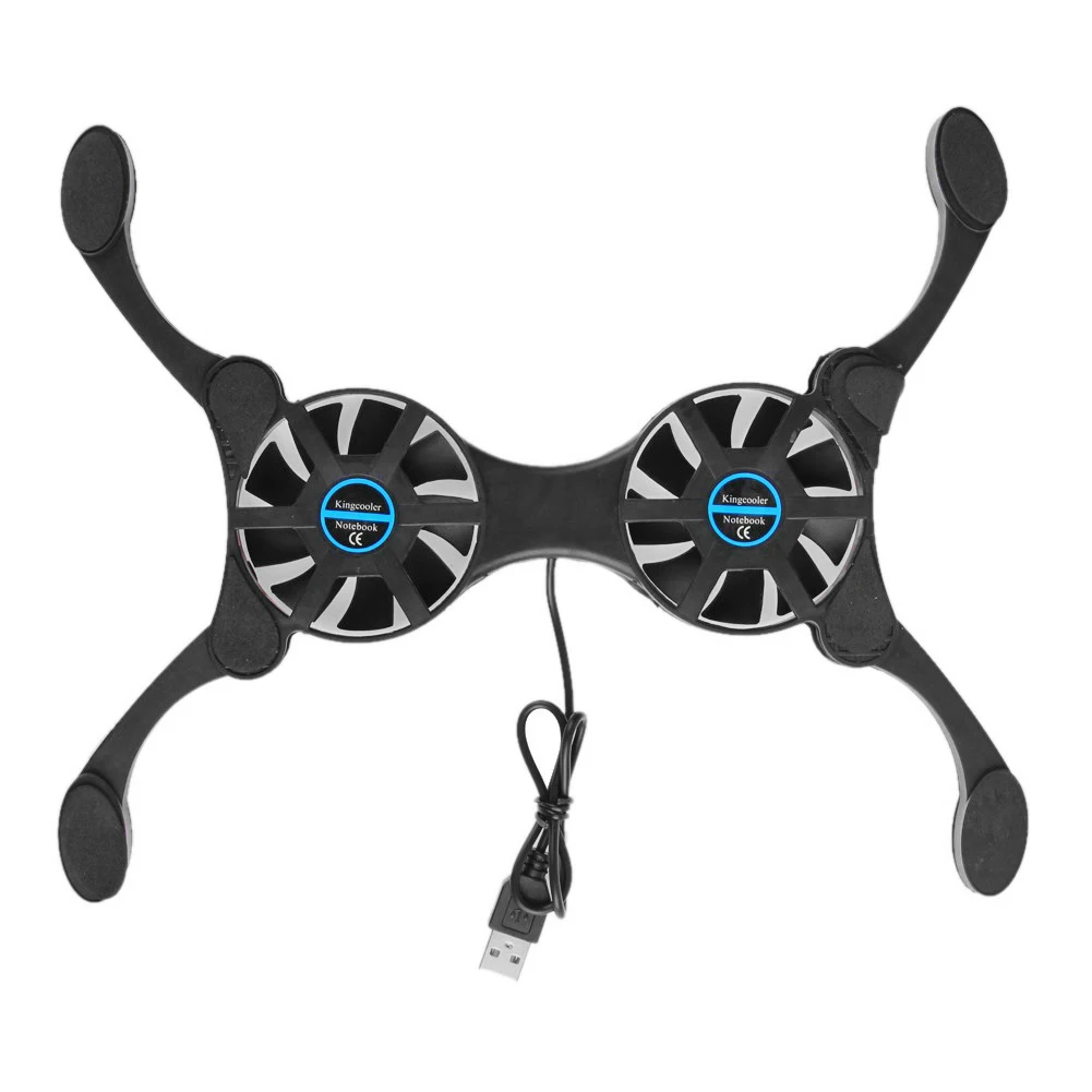 Quiet Silent Octopus Laptop Dual Cooling Fan Portable Notebook Computer Accessories Foldable USB Cooler Radiator for 7-15 inch
Quiet Silent Octopus Laptop Dual Cooling Fan Portable Notebook Computer Accessories Foldable USB Cooler Radiator for 7-15 inch