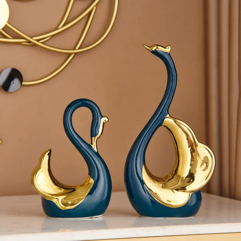 Nordic Creative Ceramic Swan Statue Home Decoration Animal Sculpture Craft Ornaments Living Room Feng Shui Decor Business Gift
Nordic Creative Ceramic Swan Statue Home Decoration Animal Sculpture Craft Ornaments Living Room Feng Shui Decor Business Gift