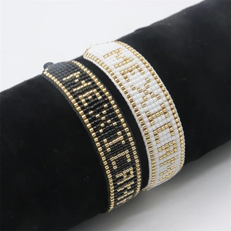ZHONGVI 2022 Hot Sale Mexican Letter Bracelet Fashion Miyuki Beaded Bracelets Jewelry Handmade Loom Armband Pulseras for Women
ZHONGVI 2022 Hot Sale Mexican Letter Bracelet Fashion Miyuki Beaded Bracelets Jewelry Handmade Loom Armband Pulseras for Women