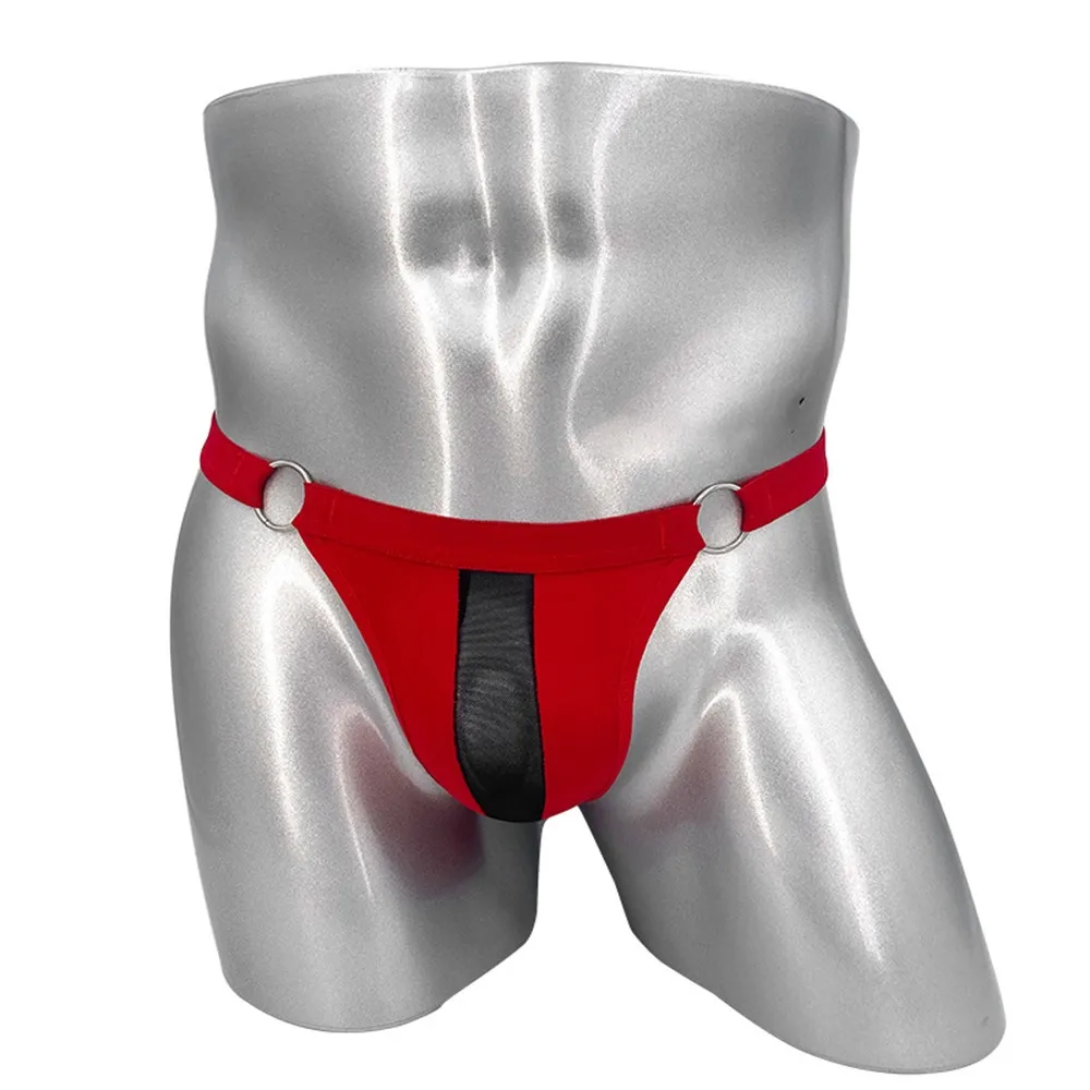 Mens Mesh Bulge Pouch G-string Thong Bikini Underwear Low Rise T-Back Tanga Men's Hoop Simple Sexy T-back Panties
Mens Mesh Bulge Pouch G-string Thong Bikini Underwear Low Rise T-Back Tanga Men's Hoop Simple Sexy T-back Panties