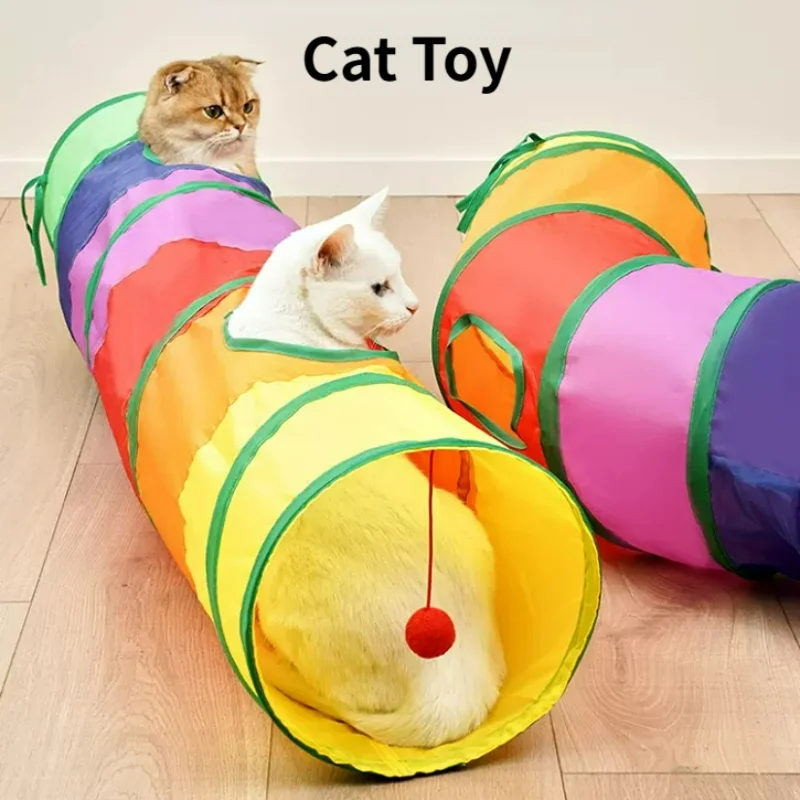 Indoor 2/3/4-way Collapsible Cat Tunnel Tube Kitty Tunnel Bored Cat Pet Toys Peek Hole Toy Cat Puppy Kitty Kitten Rabbit
Indoor 2/3/4-way Collapsible Cat Tunnel Tube Kitty Tunnel Bored Cat Pet Toys Peek Hole Toy Cat Puppy Kitty Kitten Rabbit