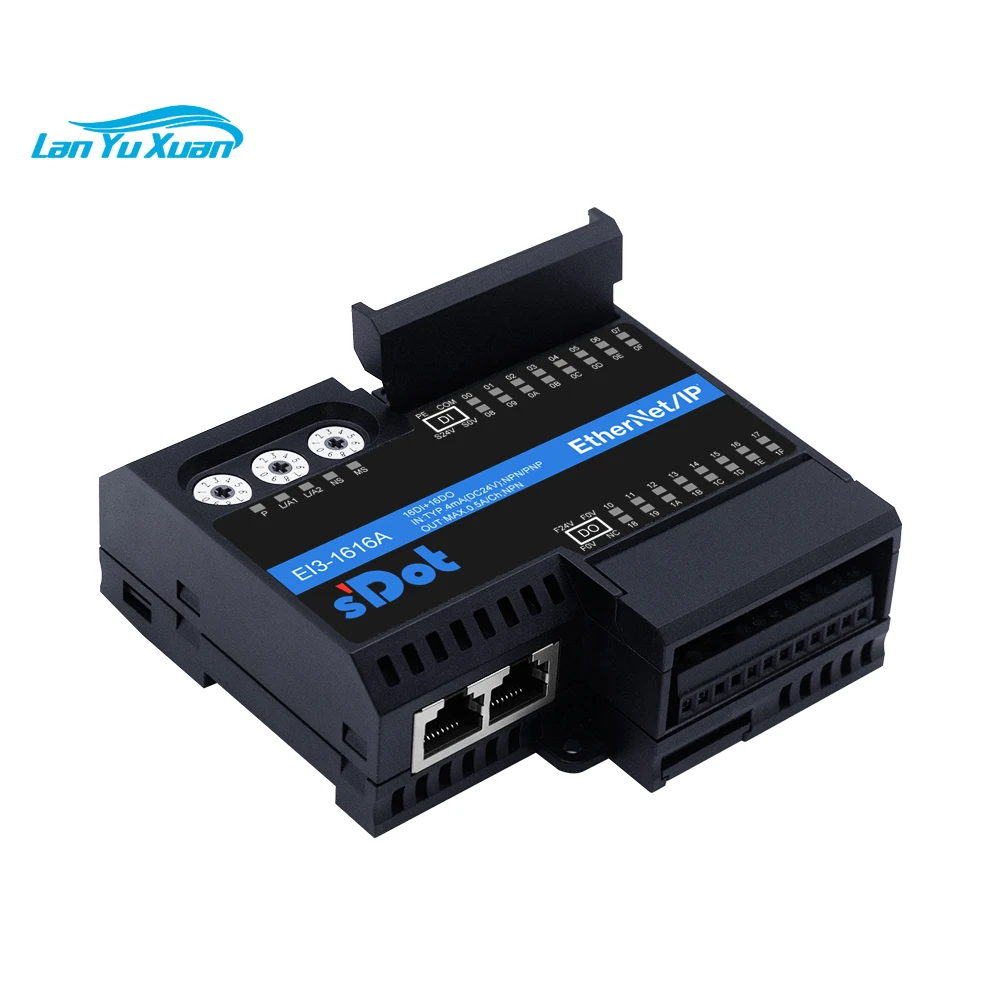 Remote I/O EtherNet/IP Integrated 16-Channel Digital Input 16-Channel Digital Output NPN | EI3-1616A
Remote I/O EtherNet/IP Integrated 16-Channel Digital Input 16-Channel Digital Output NPN | EI3-1616A