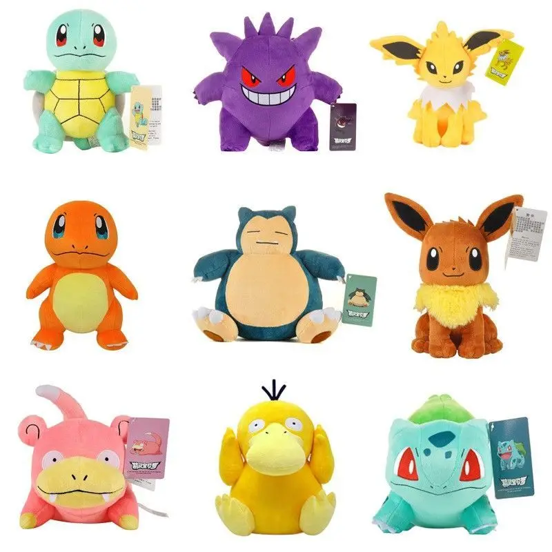 Pokemon Plush Doll Toys Anime Pikachu Squirtle Charmander Kabi Beast Geng Ghost Plush Toys Complete Collection Children's Gifts
Pokemon Plush Doll Toys Anime Pikachu Squirtle Charmander Kabi Beast Geng Ghost Plush Toys Complete Collection Children's Gifts