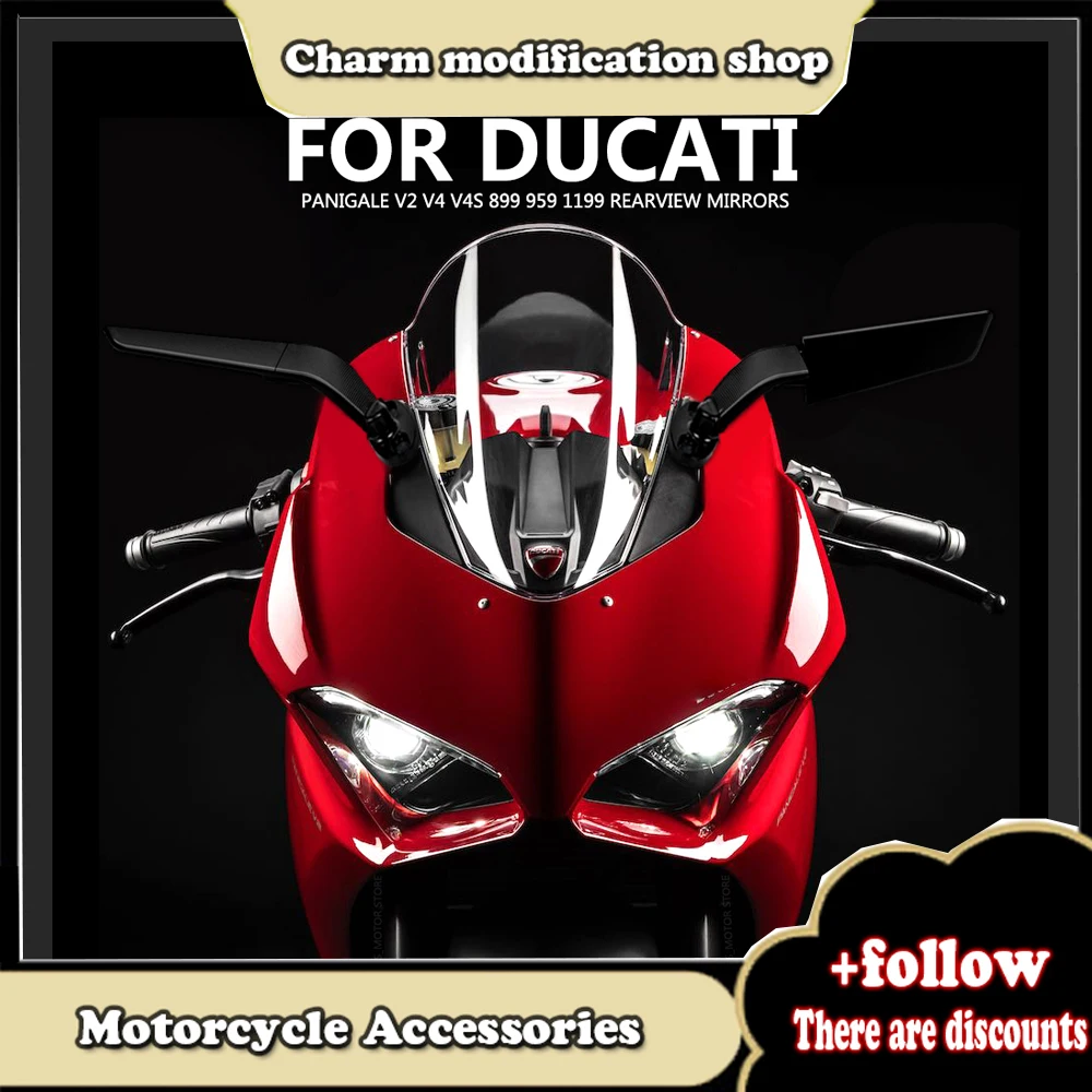 Rear Side Rearview Mirrors PANIGALE V2 V4 V4S 899 959 1199 Motorcycle Accessories Brand New mirror Side Mirrors For DUCATI
Rear Side Rearview Mirrors PANIGALE V2 V4 V4S 899 959 1199 Motorcycle Accessories Brand New mirror Side Mirrors For DUCATI