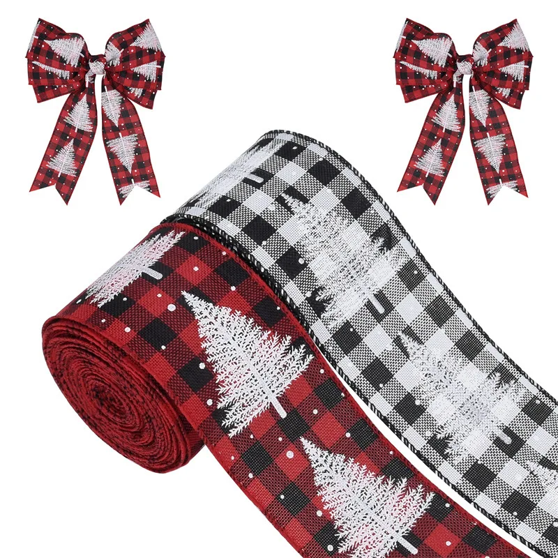 10Yards Christmas Ribbon Decoration Red Black Plaid Ribbon DIY Bow Ribbon Christmas Tree Ornaments Supplies Gift Wrapping Ribbon
10Yards Christmas Ribbon Decoration Red Black Plaid Ribbon DIY Bow Ribbon Christmas Tree Ornaments Supplies Gift Wrapping Ribbon