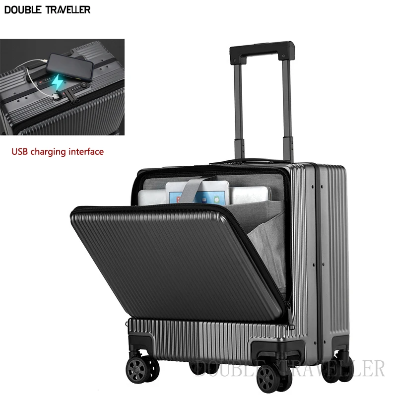 18''carry on cabin trolley luggage,Business Travel Suitcase on wheels,suitcase with laptop bag,Rolling luggage, With Micro USB
18''carry on cabin trolley luggage,Business Travel Suitcase on wheels,suitcase with laptop bag,Rolling luggage, With Micro USB