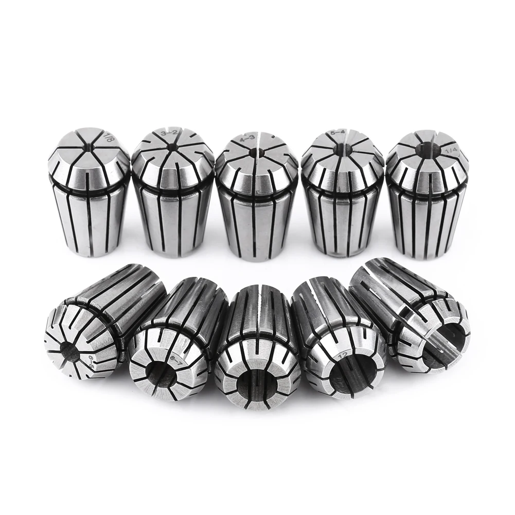 10pcs/set ER20 High Precision Spring Steel Collet Set CNC Milling Lathe Tool Collet
10pcs/set ER20 High Precision Spring Steel Collet Set CNC Milling Lathe Tool Collet