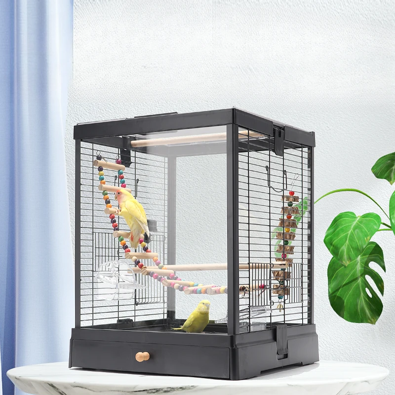 Transparent Glass Bird Cages Budgie Breeding Outdoors Parrot Bird Cages Luxury Southe Park Vogelhaus Birds Supplies WZ50BC
Transparent Glass Bird Cages Budgie Breeding Outdoors Parrot Bird Cages Luxury Southe Park Vogelhaus Birds Supplies WZ50BC