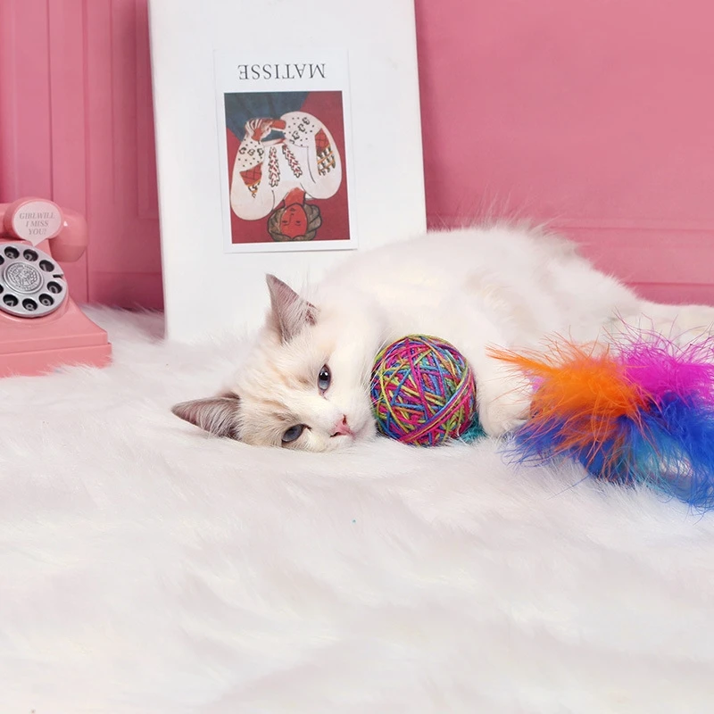 Игрушка для домашних животных, кошек, красочный шерстяной мяч, веселая кошка с перьями, Интерактивная игрушка, 7 см, игрушка для кошек с царап...
Игрушка для домашних животных, кошек, красочный шерстяной мяч, веселая кошка с перьями, Интерактивная игрушка, 7 см, игрушка для кошек с царап...