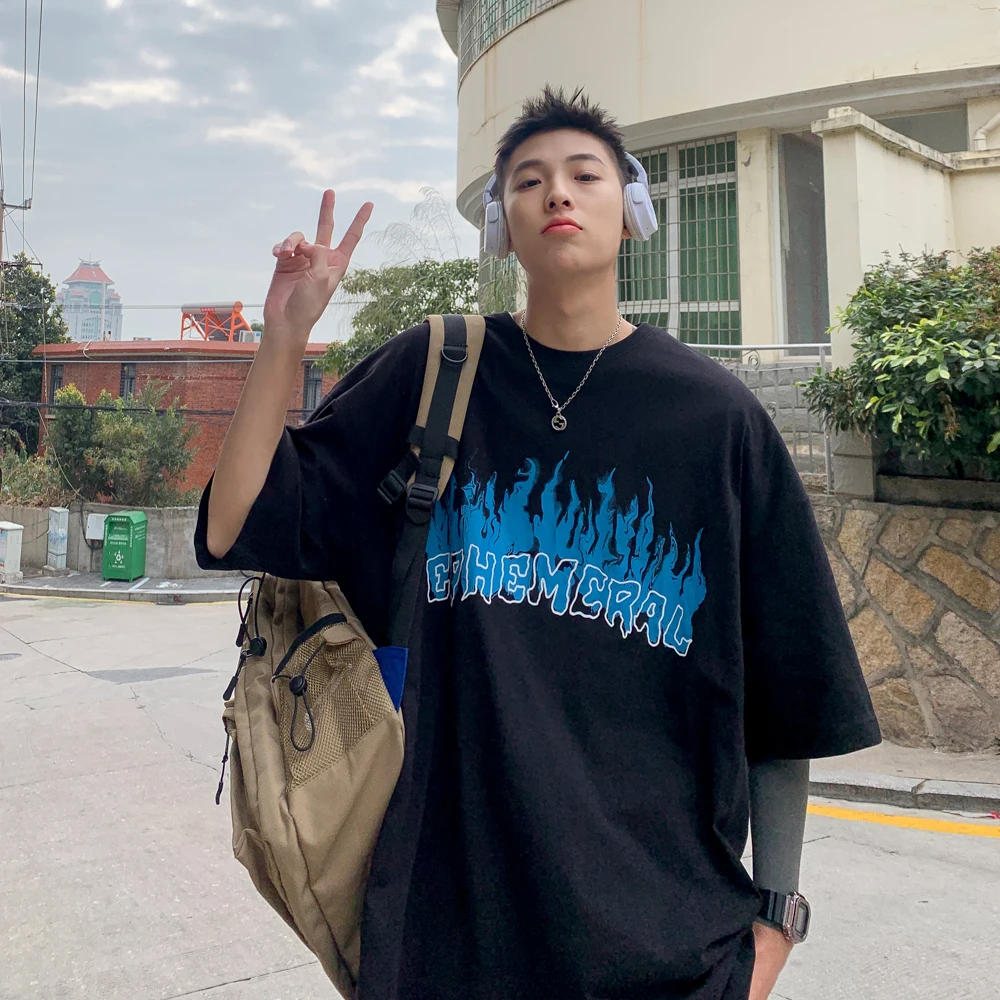 Chic Design Letter Print T Shirts Men Summer Fashion Trends Fire Graphic Clothing Teenage Oversized Short Sleeve Cotton Top Tees
Chic Design Letter Print T Shirts Men Summer Fashion Trends Fire Graphic Clothing Teenage Oversized Short Sleeve Cotton Top Tees