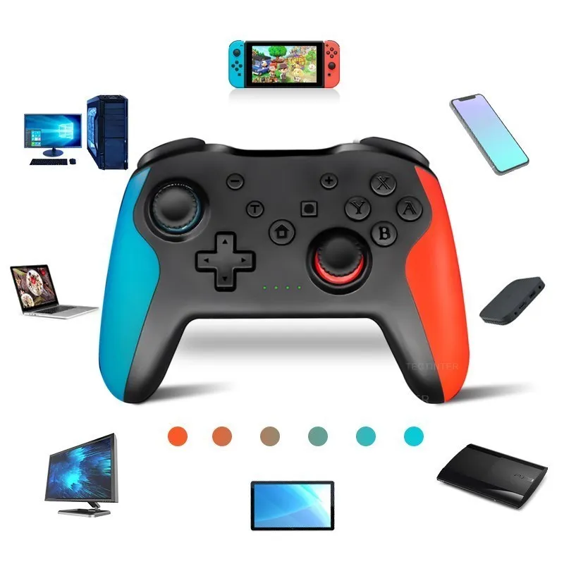 Беспроводной контроллер с поддержкой Bluetooth 2,4G, совместимый с Nintendo Switch Pro, геймпад для телефона Android, PS3, Tesla, PC, джойстик
Беспроводной контроллер с поддержкой Bluetooth 2,4G, совместимый с Nintendo Switch Pro, геймпад для телефона Android, PS3, Tesla, PC, джойстик
