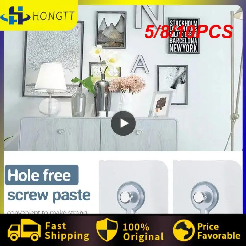 5/8/10PCS Transparent Closet Cabinet Shelf Screw Hook Waterproof Wall Hook Picture Wall Hanger Kitchen Bathroom Durable Pvc
5/8/10PCS Transparent Closet Cabinet Shelf Screw Hook Waterproof Wall Hook Picture Wall Hanger Kitchen Bathroom Durable Pvc