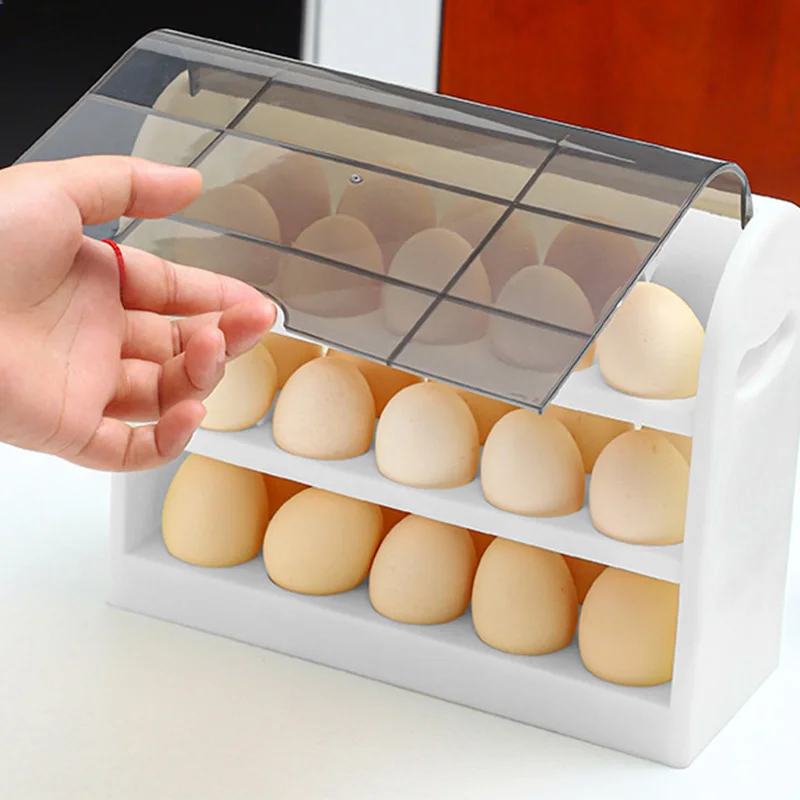 Трехслойная коробка для яиц, креативные откидные коробки для хранения яиц, контейнеры для яиц с 30 ячейками для холодильника, полка для сохра...
Трехслойная коробка для яиц, креативные откидные коробки для хранения яиц, контейнеры для яиц с 30 ячейками для холодильника, полка для сохра...