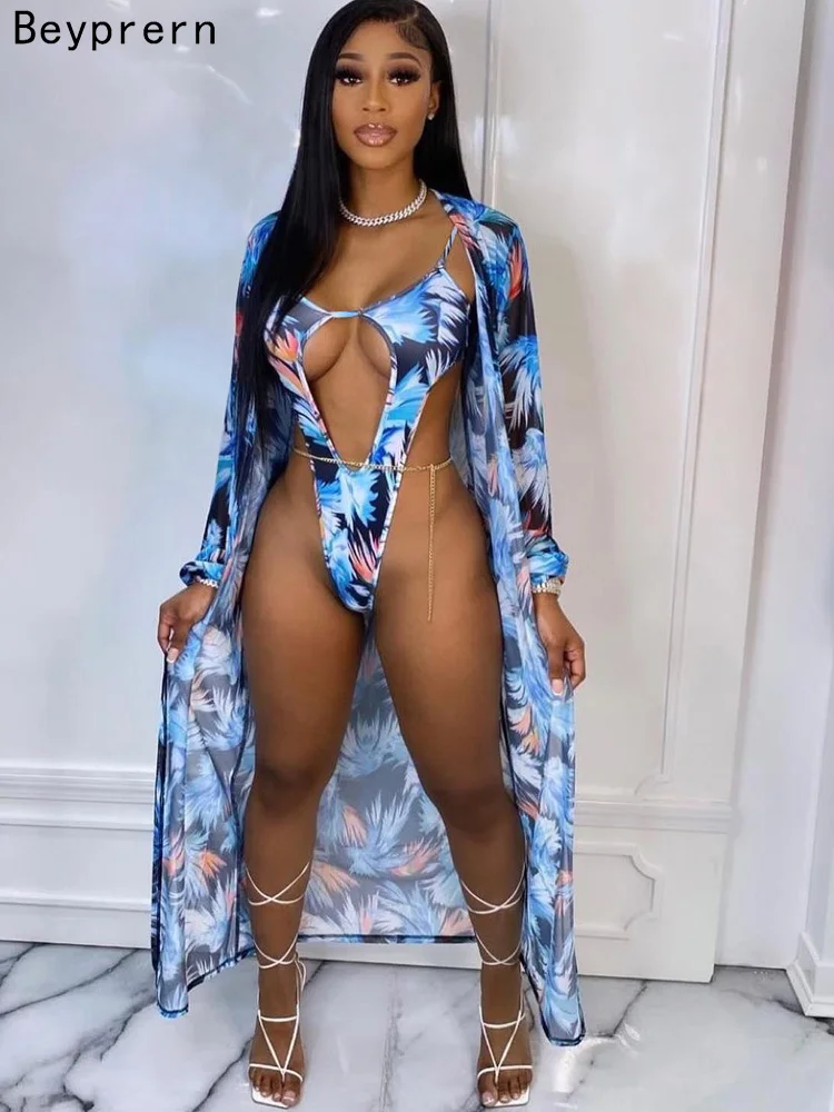 Beyprern Fashion Long Sleeve Printed Monokini And Matching Cardigan Set Summer Cut-Out Beach Swim Set Two-Piece Outfits Clubwear
Beyprern Fashion Long Sleeve Printed Monokini And Matching Cardigan Set Summer Cut-Out Beach Swim Set Two-Piece Outfits Clubwear