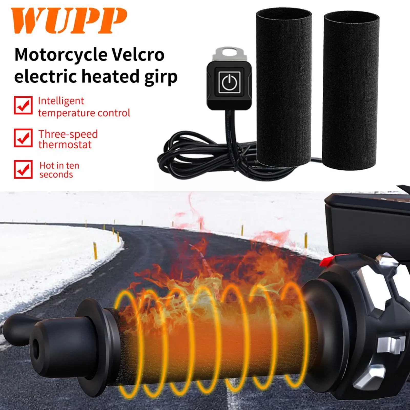 Motorcycle Heated Hand Grips 12V 3-Gear Warmer Electric Waterproof Fast Heating Motorcycle Cover Grip Accessories Grip Heat W0P4
Motorcycle Heated Hand Grips 12V 3-Gear Warmer Electric Waterproof Fast Heating Motorcycle Cover Grip Accessories Grip Heat W0P4