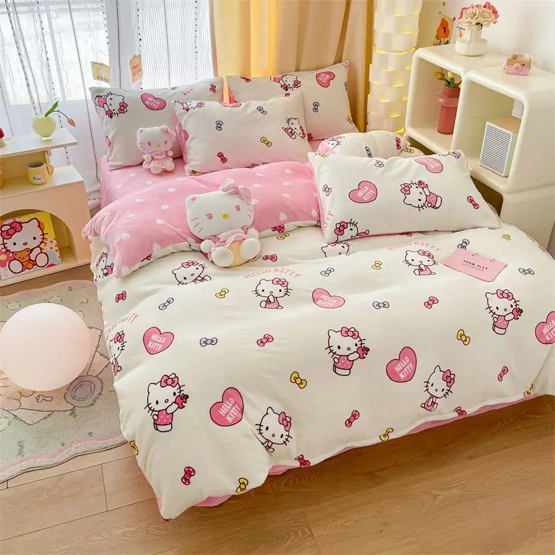 Sanrio, Hello Kitty Cinnamoroll мультяшный милый плюшевый зимний теплый женский простой набор из трех предметов
Sanrio, Hello Kitty Cinnamoroll мультяшный милый плюшевый зимний теплый женский простой набор из трех предметов