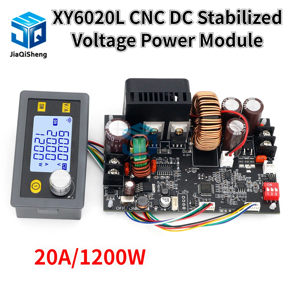 XY6020L CNC Регулируемый понижающий модуль источника питания с постоянным напряжением и постоянным током 20a/1200 Вт
XY6020L CNC Регулируемый понижающий модуль источника питания с постоянным напряжением и постоянным током 20a/1200 Вт