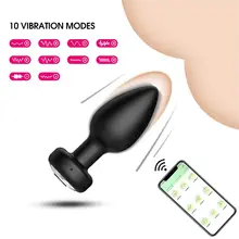 Mobil Phone Goods For Men Distance Prostate Massager Vulva Anal Vibe Analplug Women Vibrator Anti-stress Korea Cul Out Deep