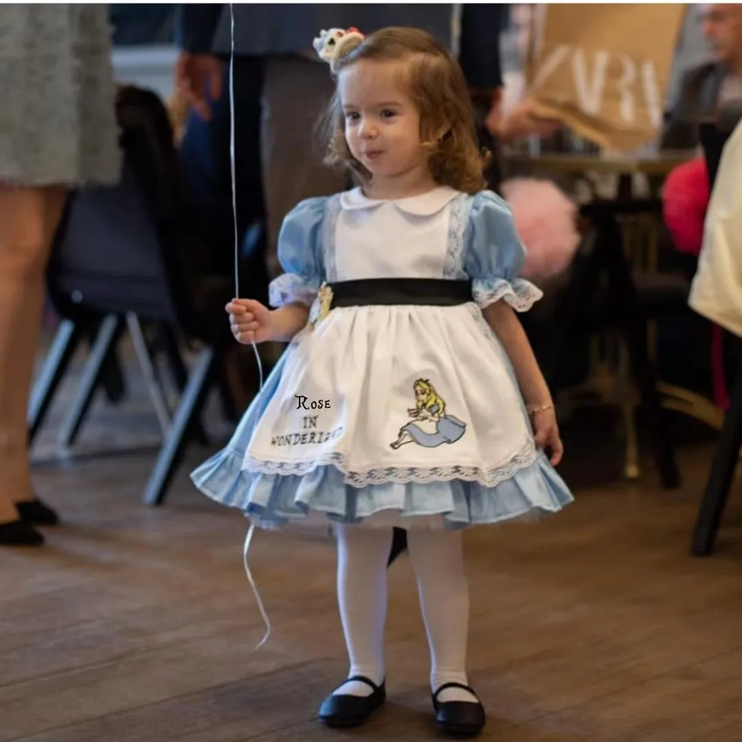 0-8Y Baby Girl Summer Blue Alice Embroidery Turkish Vintage Lolita Princess Ball Gown Dress for Birthday Holiday Casual Eid
0-8Y Baby Girl Summer Blue Alice Embroidery Turkish Vintage Lolita Princess Ball Gown Dress for Birthday Holiday Casual Eid