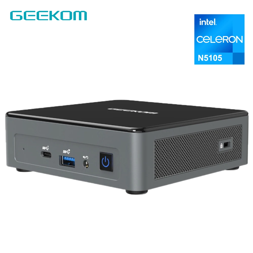 

Мини-ПК GEEKOM Mini Air 11, Intel Celeron N5095 Windows 11 Pro Intel UHD Graphics 605 4K Dual DDR4 WiFi 5 Bluetooth v4.0 HDMI