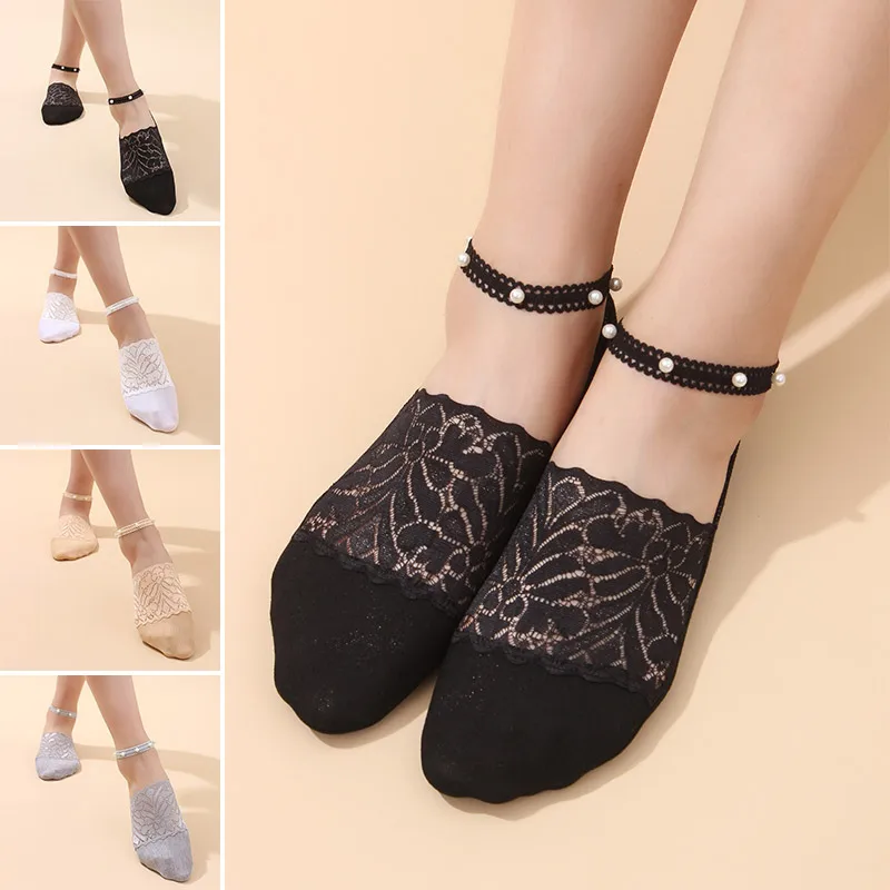 New Women Sexy Cotton Lace Floor Socks Summer Elastic Pearls Band Silicone Non-slip Sock Slippers Female Low Cut Breathable SOX
New Women Sexy Cotton Lace Floor Socks Summer Elastic Pearls Band Silicone Non-slip Sock Slippers Female Low Cut Breathable SOX