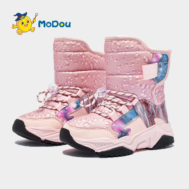 Mo Dou Children's Snow Boots 2022 Winter New Warm Plush Lining High Top Girl's Boots Durable Non Slip Rubble Sole Boys Shoes
Mo Dou Children's Snow Boots 2022 Winter New Warm Plush Lining High Top Girl's Boots Durable Non Slip Rubble Sole Boys Shoes