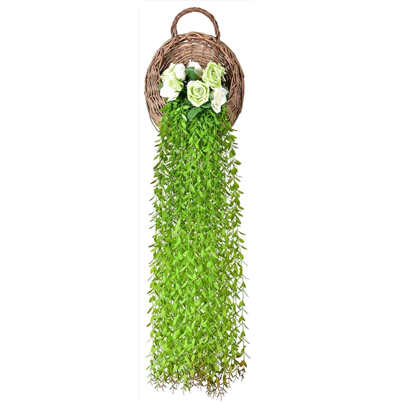 Artificial Vine Fake Greenery Garland 85cm/33'' Willow Leaves with 5 Stems Hanging Decoration for Wedding Party Home Garden Wall
Artificial Vine Fake Greenery Garland 85cm/33'' Willow Leaves with 5 Stems Hanging Decoration for Wedding Party Home Garden Wall