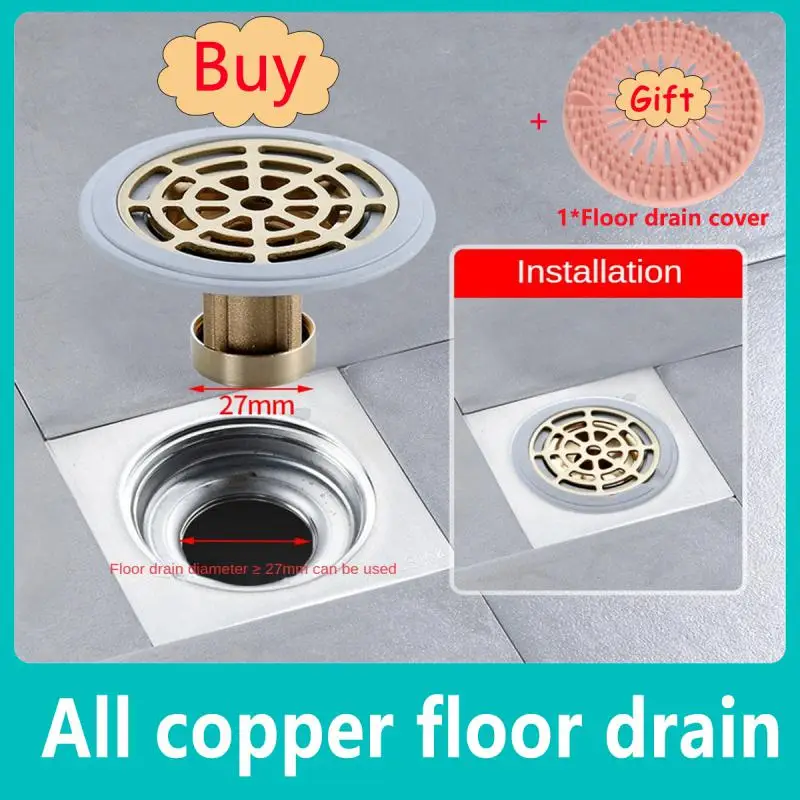 All Copper Floor Drain Deodorizer Toilet Filter Screen Sewer Pipe Anti-return Artifact Universal Sealed Inner Core Cover
All Copper Floor Drain Deodorizer Toilet Filter Screen Sewer Pipe Anti-return Artifact Universal Sealed Inner Core Cover
