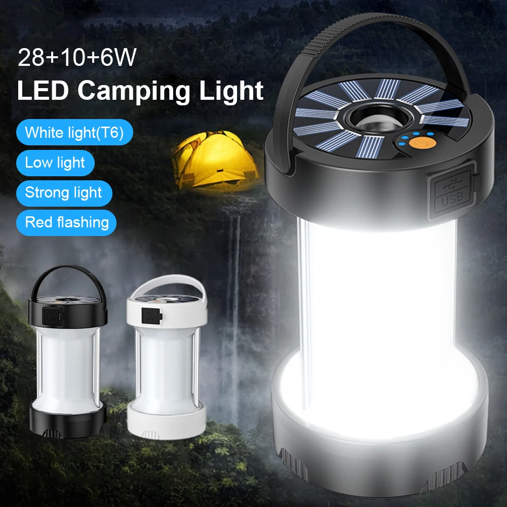 Solar Camping Lantern Rechargeable Portable LED Light 4 Settings Dual Charging Ways Flashlight For Hiking Travel Emergency Lamp
Solar Camping Lantern Rechargeable Portable LED Light 4 Settings Dual Charging Ways Flashlight For Hiking Travel Emergency Lamp