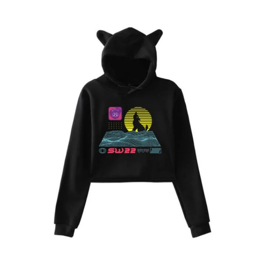 Sssniperwolf Synthwave Merch Crop Top Hoodie Long Sleeve Harajuku Cropped Sweatshirt Kawaii Cat Ear Pullover Women Tops Youth
Sssniperwolf Synthwave Merch Crop Top Hoodie Long Sleeve Harajuku Cropped Sweatshirt Kawaii Cat Ear Pullover Women Tops Youth