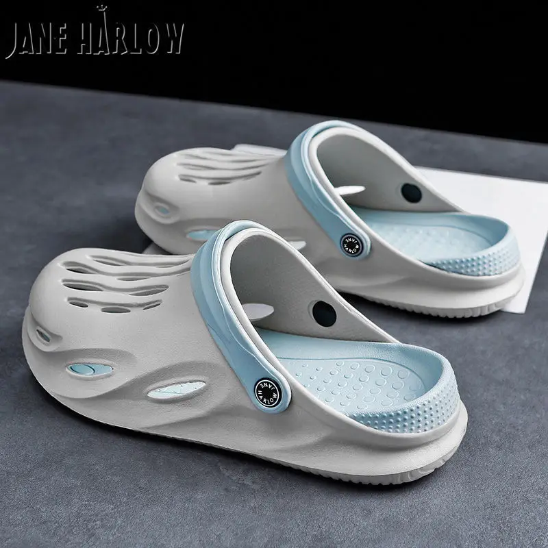 Men's Fashion Non Slip Wear-resistant Soft Bottom Beach Casual Slippers Men Portable Deodorization Mesh Slippers Mens Shoes 
Men's Fashion Non Slip Wear-resistant Soft Bottom Beach Casual Slippers Men Portable Deodorization Mesh Slippers Mens Shoes