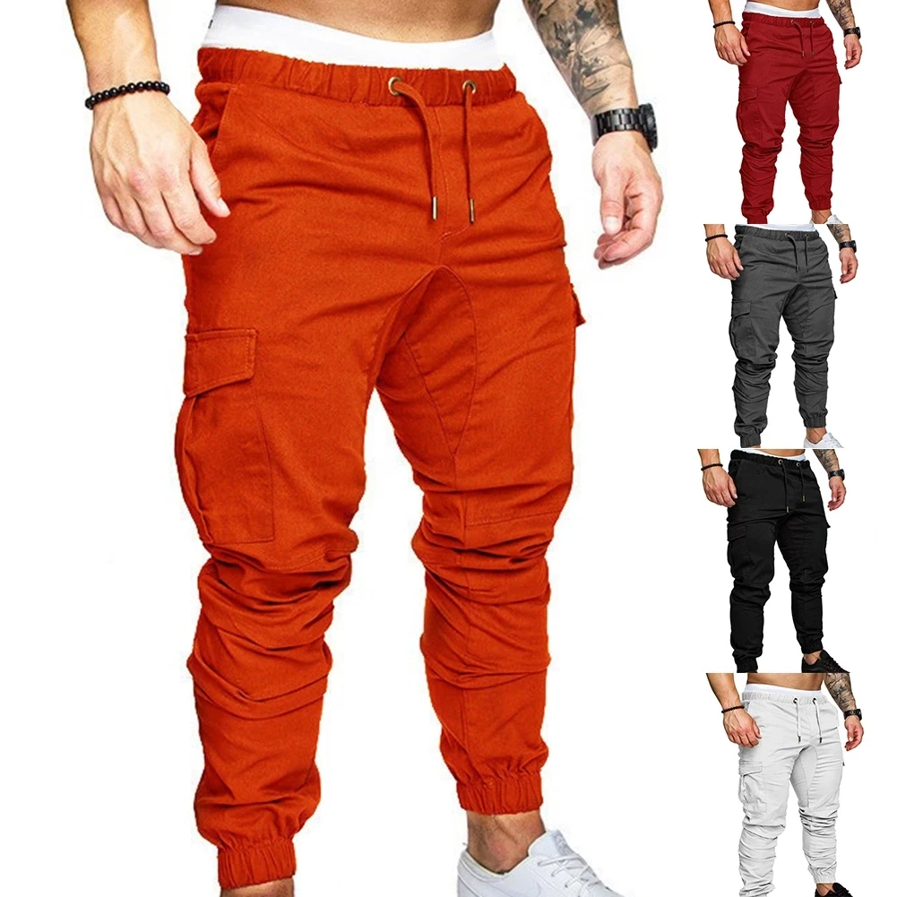 Men's Cargo Pants Slim Fit Drawstring Ankle Pants Street Pockets Fashion Solid Color Casual Trousers
Men's Cargo Pants Slim Fit Drawstring Ankle Pants Street Pockets Fashion Solid Color Casual Trousers