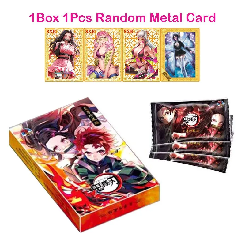 Demon Slayer Cards Kimetsu No Yaiba Booster Box Japanese Anime Figures Hobby Tcg Card For Children Gift Toy With Metal Card
Demon Slayer Cards Kimetsu No Yaiba Booster Box Japanese Anime Figures Hobby Tcg Card For Children Gift Toy With Metal Card