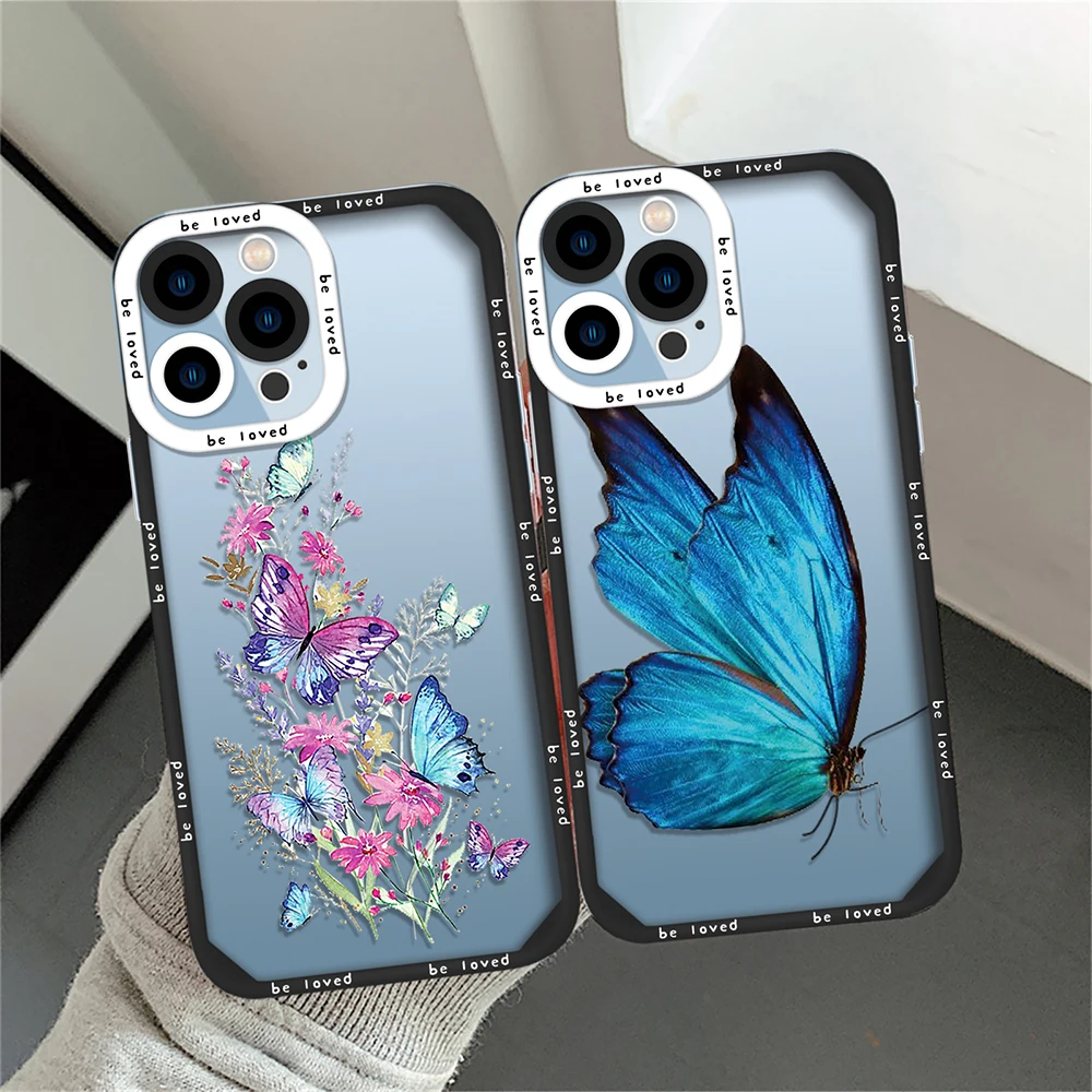 Fashion Colorful Butterfly Phone Case for iPhone 14 13 11 12 Pro Max Mini XS XR X 7 8 Plus Shockproof Silicone Cover Clear Coque
Fashion Colorful Butterfly Phone Case for iPhone 14 13 11 12 Pro Max Mini XS XR X 7 8 Plus Shockproof Silicone Cover Clear Coque