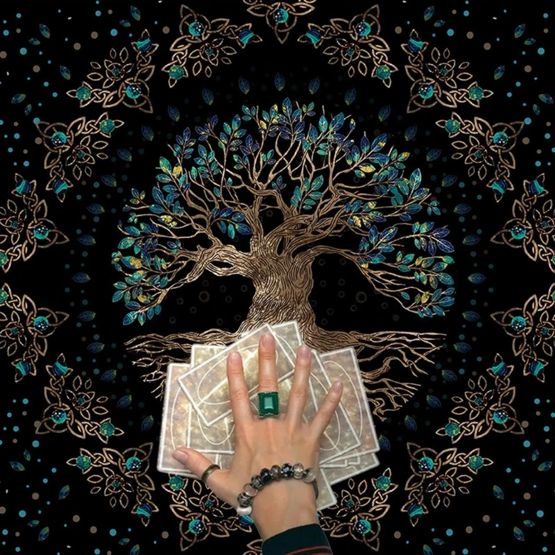 448D 23x23In Tarot Tablecloth Fate Guidance Board Game Divination Tarot Table Cloth
448D 23x23In Tarot Tablecloth Fate Guidance Board Game Divination Tarot Table Cloth